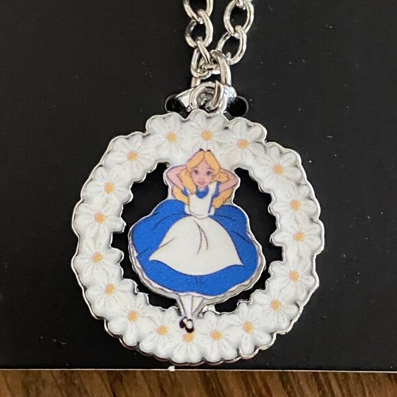 NEW Disney Alice In Wonderland Best Friend Necklace Set of 2 - Picture 2 of 5